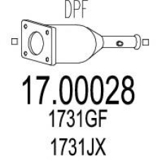 17.00028 MTS Сажевый / частичный фильтр, система выхлопа ог