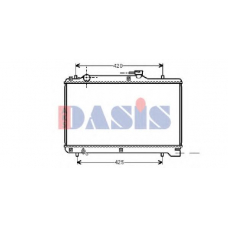 320430N AKS DASIS Радиатор, охлаждение двигателя
