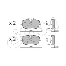 822-919-0 CIFAM Комплект тормозных колодок, дисковый тормоз