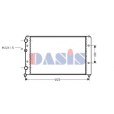 040410N AKS DASIS Радиатор, охлаждение двигателя