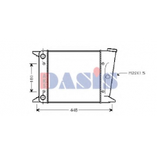 040110N AKS DASIS Радиатор, охлаждение двигателя