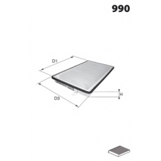 LFCP164 LUCAS FILTERS Фильтр, воздух во внутренном пространстве