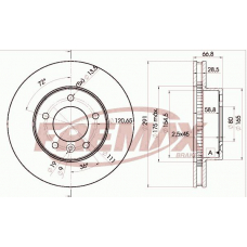 BD-2519 FREMAX Тормозной диск