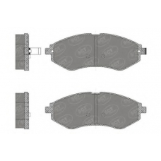 SP 665 SCT Комплект тормозных колодок, дисковый тормоз