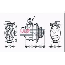 8410381 KUHLER SCHNEIDER Компрессор, кондиционер