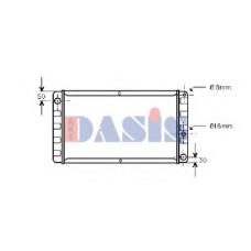 220005N AKS DASIS Радиатор, охлаждение двигателя