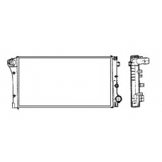 58185 NRF Радиатор, охлаждение двигателя
