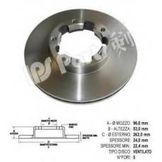IBT-1197 IPS Parts Тормозной диск