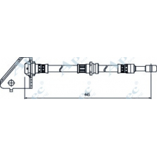 HOS4021 APEC Тормозной шланг