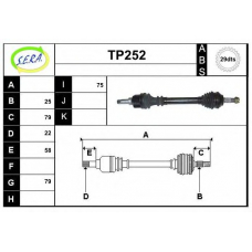 TP252 SERA Приводной вал