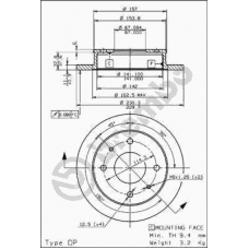 08.7811.10 BREMBO Тормозной диск