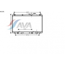 HD2205 AVA Радиатор, охлаждение двигателя