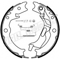 1027.007K fri.tech. Комплект тормозных колодок, стояночная тормозная с