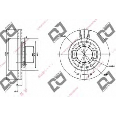 BD1033 DJ PARTS Тормозной диск