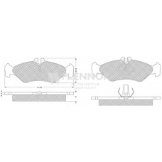 FB210252 FLENNOR Комплект тормозных колодок, дисковый тормоз