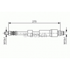 1 987 476 174 BOSCH Тормозной шланг