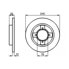 0 986 478 261 BOSCH Тормозной диск