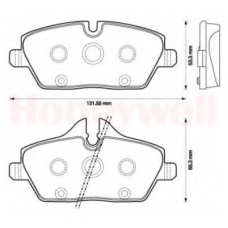 573137B BENDIX Комплект тормозных колодок, дисковый тормоз