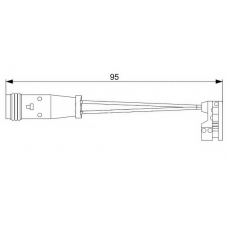 WI0627 BREMSI Сигнализатор, износ тормозных колодок