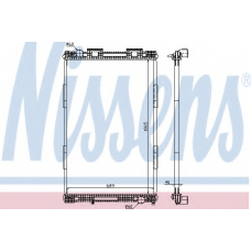 628720 NISSENS Радиатор, охлаждение двигателя