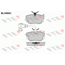 BL2466A1 FTE Комплект тормозных колодок, дисковый тормоз