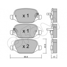 822-324-4 CIFAM Комплект тормозных колодок, дисковый тормоз