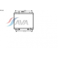 MT2182 AVA Радиатор, охлаждение двигателя