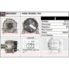 DRA0483 DELCO REMY Генератор