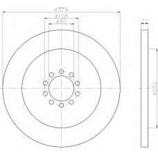 8DD 355 117-531 HELLA Тормозной диск