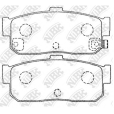 PN2224 NiBK Комплект тормозных колодок, дисковый тормоз