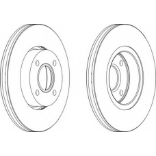 DDF801-1 FERODO Тормозной диск