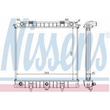 64309 NISSENS Радиатор, охлаждение двигателя