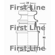 FCB2307 FIRST LINE Пыльник, приводной вал