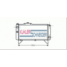 3100601 KUHLER SCHNEIDER Радиатор, охлаждение двигател