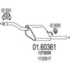 01.60361 MTS Глушитель выхлопных газов конечный