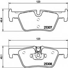 8DB 355 019-971 HELLA Комплект тормозных колодок, дисковый тормоз