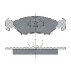 SP 236 SCT Комплект тормозных колодок, дисковый тормоз