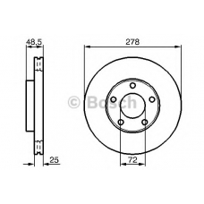 0 986 479 C68 BOSCH Тормозной диск