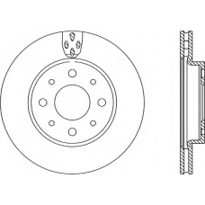 BDA2234.20 OPEN PARTS Тормозной диск