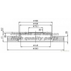 H037-52 ASHUKI Тормозной диск