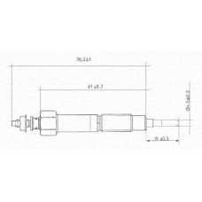062900044304 MAGNETI MARELLI Свеча накаливания