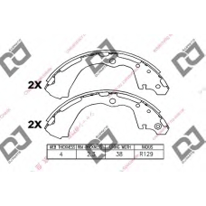 BS1117 DJ PARTS Комплект тормозных колодок