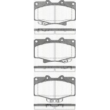8110 13052 TRISCAN Комплект тормозных колодок, дисковый тормоз