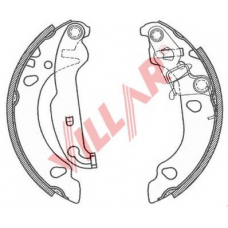 629.0801 VILLAR Комплект тормозных колодок