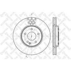 6020-3332V-SX STELLOX Тормозной диск