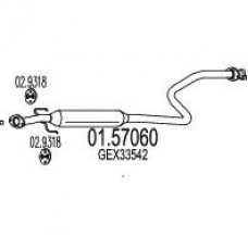 01.57060 MTS Средний глушитель выхлопных газов