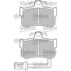 551607 VALEO Комплект тормозных колодок, дисковый тормоз