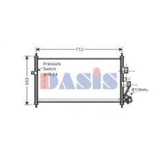 072023N AKS DASIS Конденсатор, кондиционер
