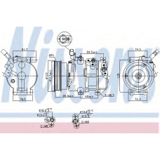 890054 NISSENS Компрессор, кондиционер