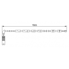 1 987 474 959 BOSCH Сигнализатор, износ тормозных колодок